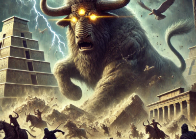 The Bull of Heaven attacking the ancient city of Uruk